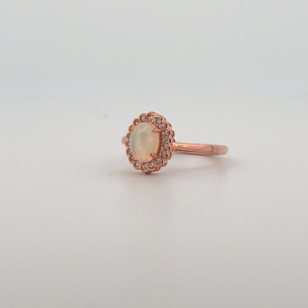 Opal S925 Certified Adjustable Ring