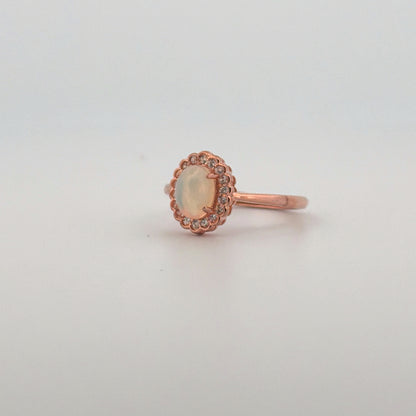 Opal S925 Certified Adjustable Ring