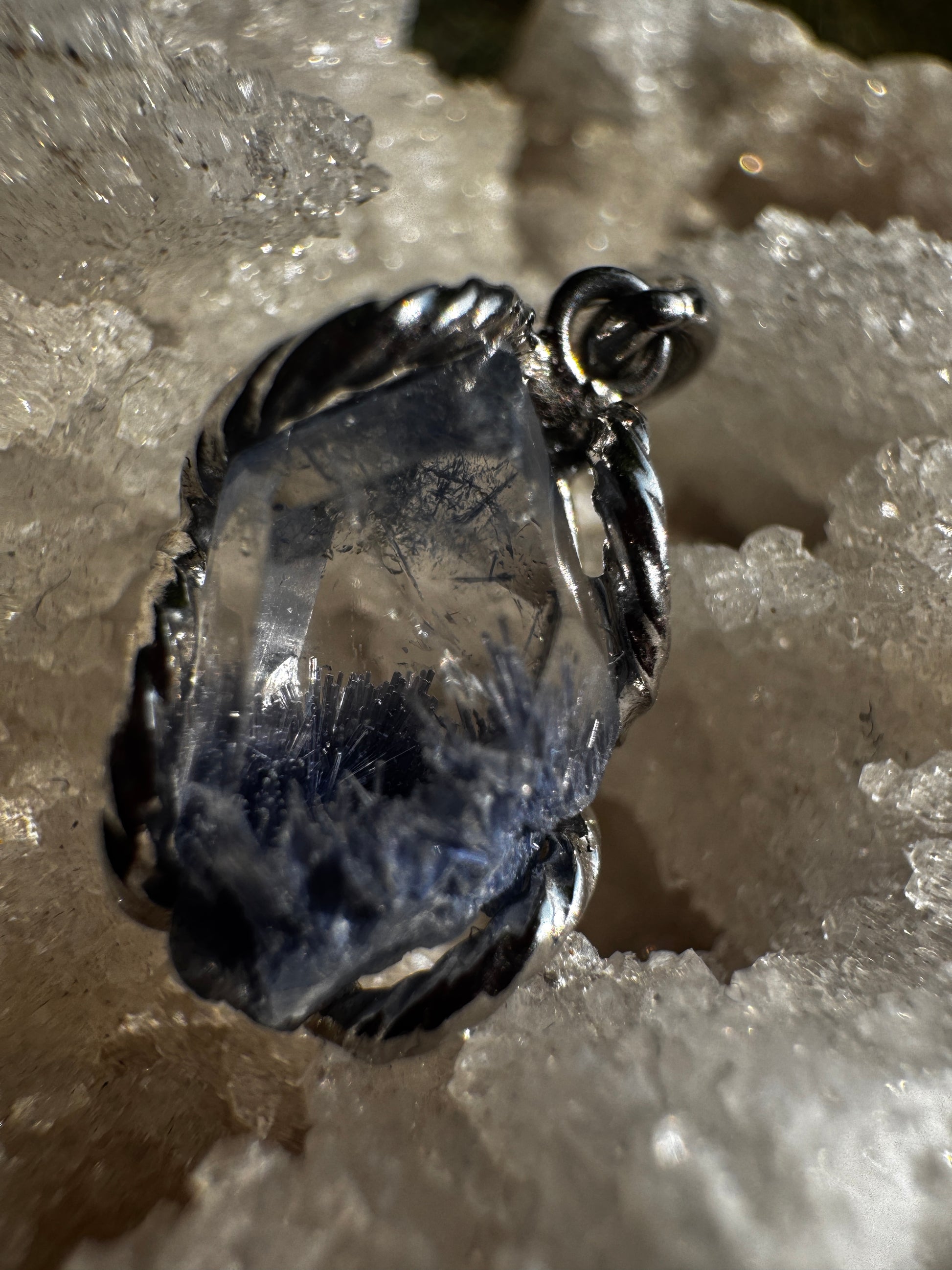 Dumortierite Quartz Necklace