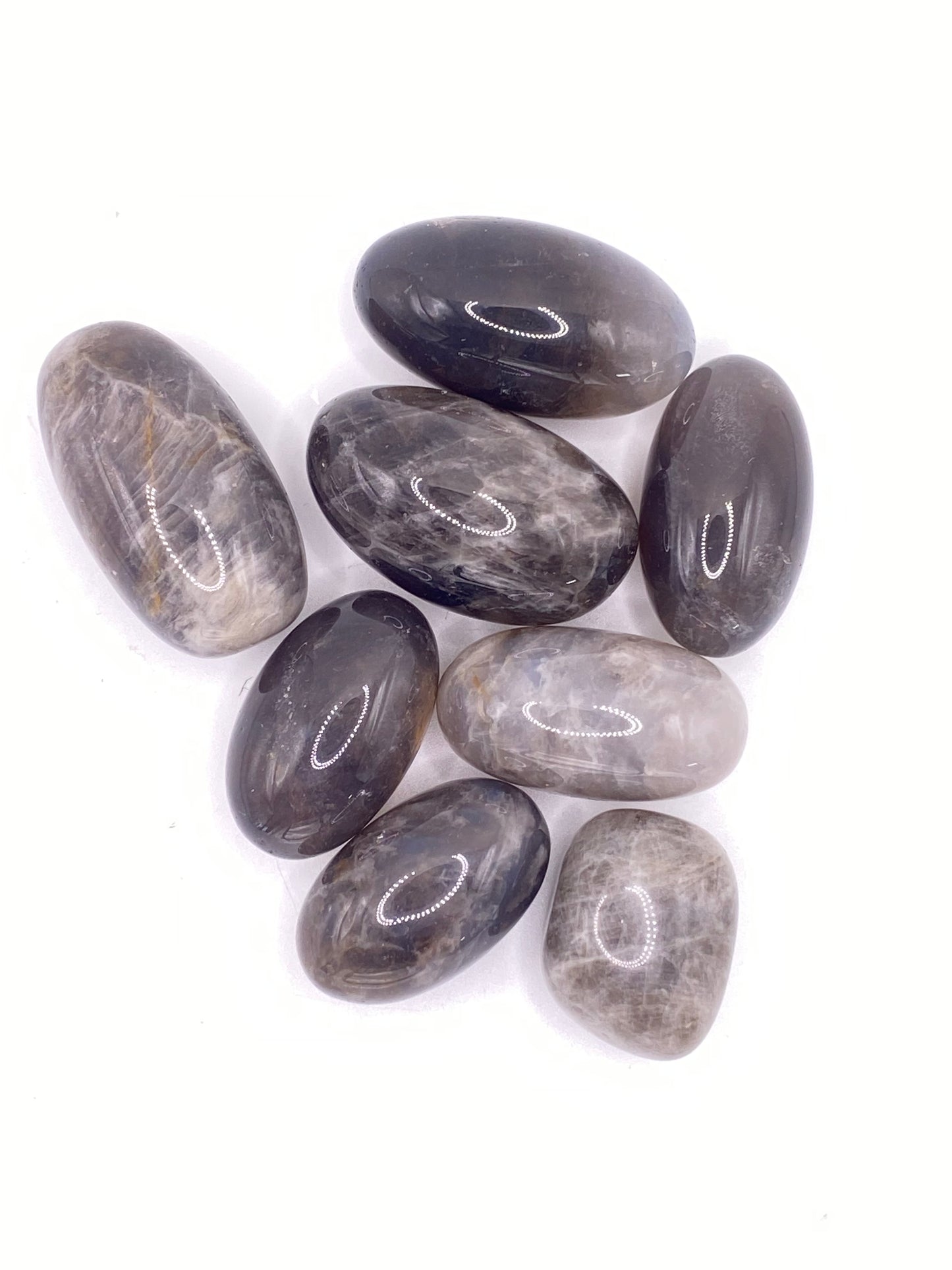 Large Black Rose Quartz Tumble Stones