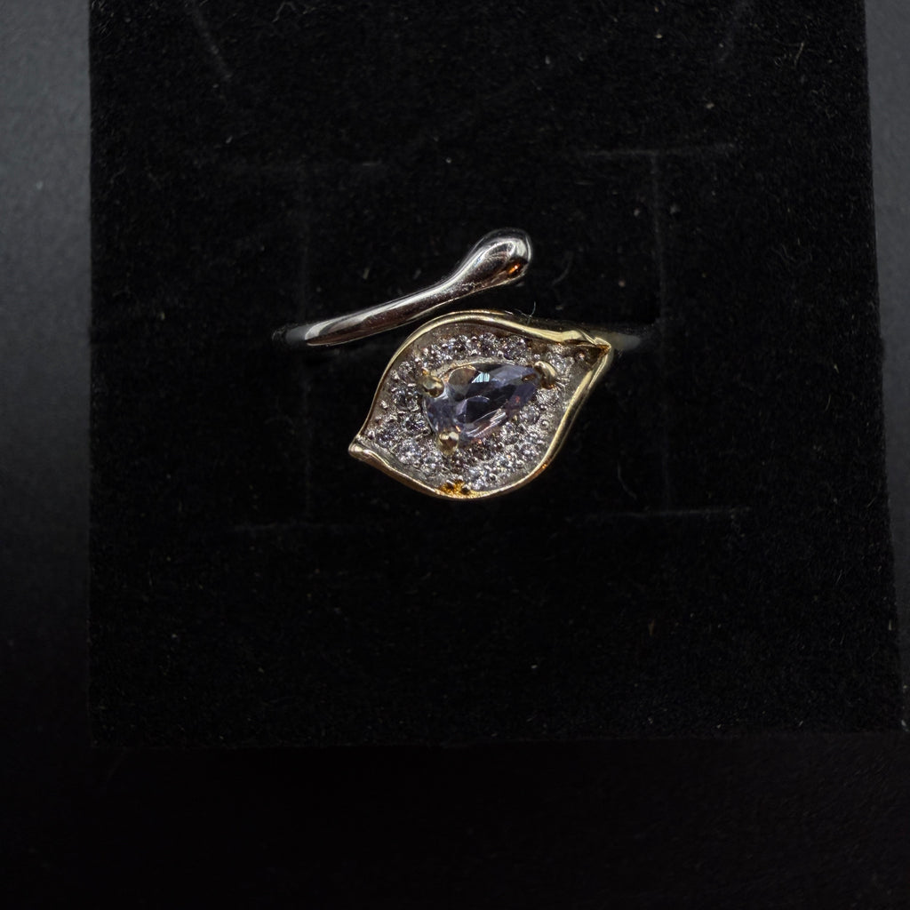 Tanzanite Snake S925 Adjustable Ring