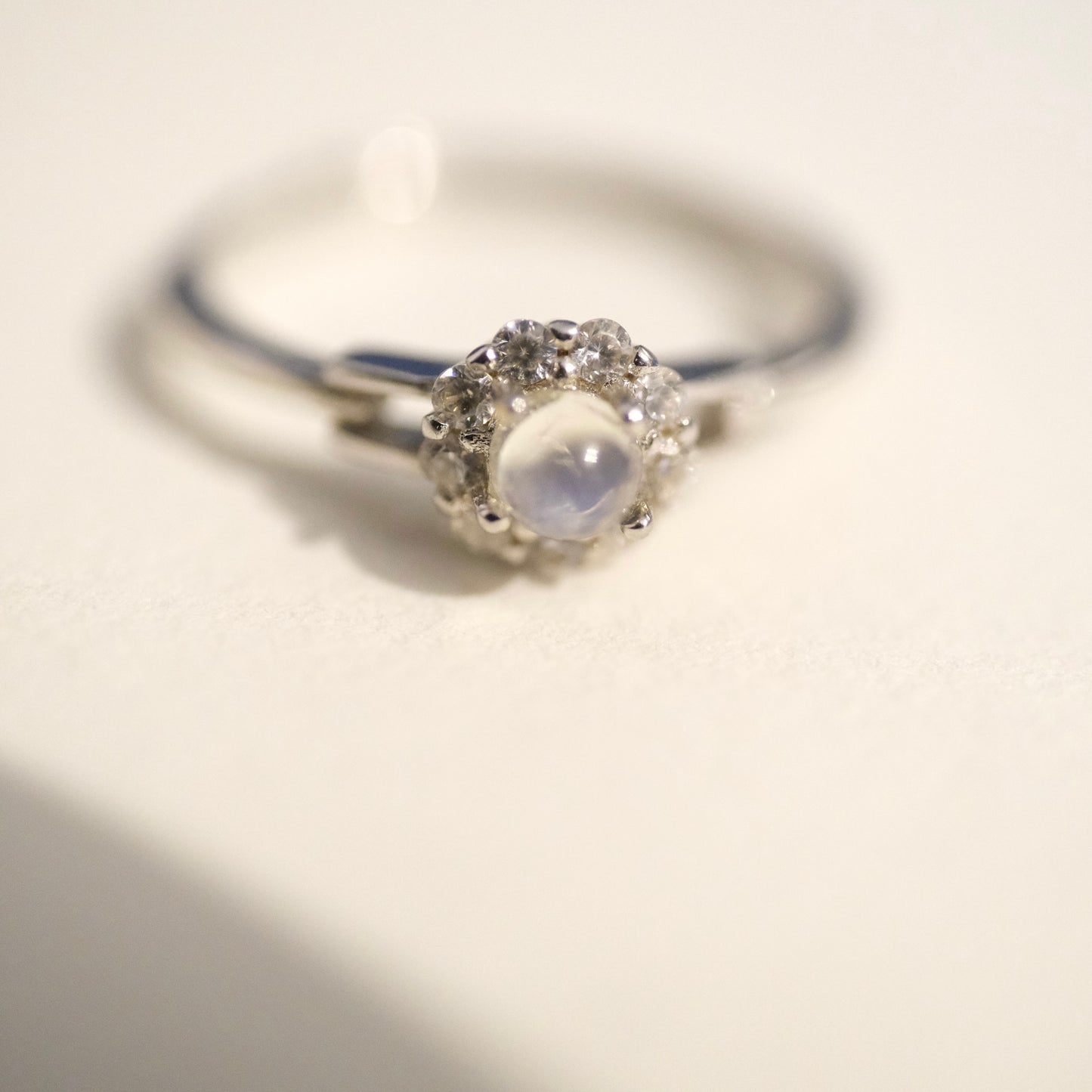 Moonstone S925 Adjustable Ring