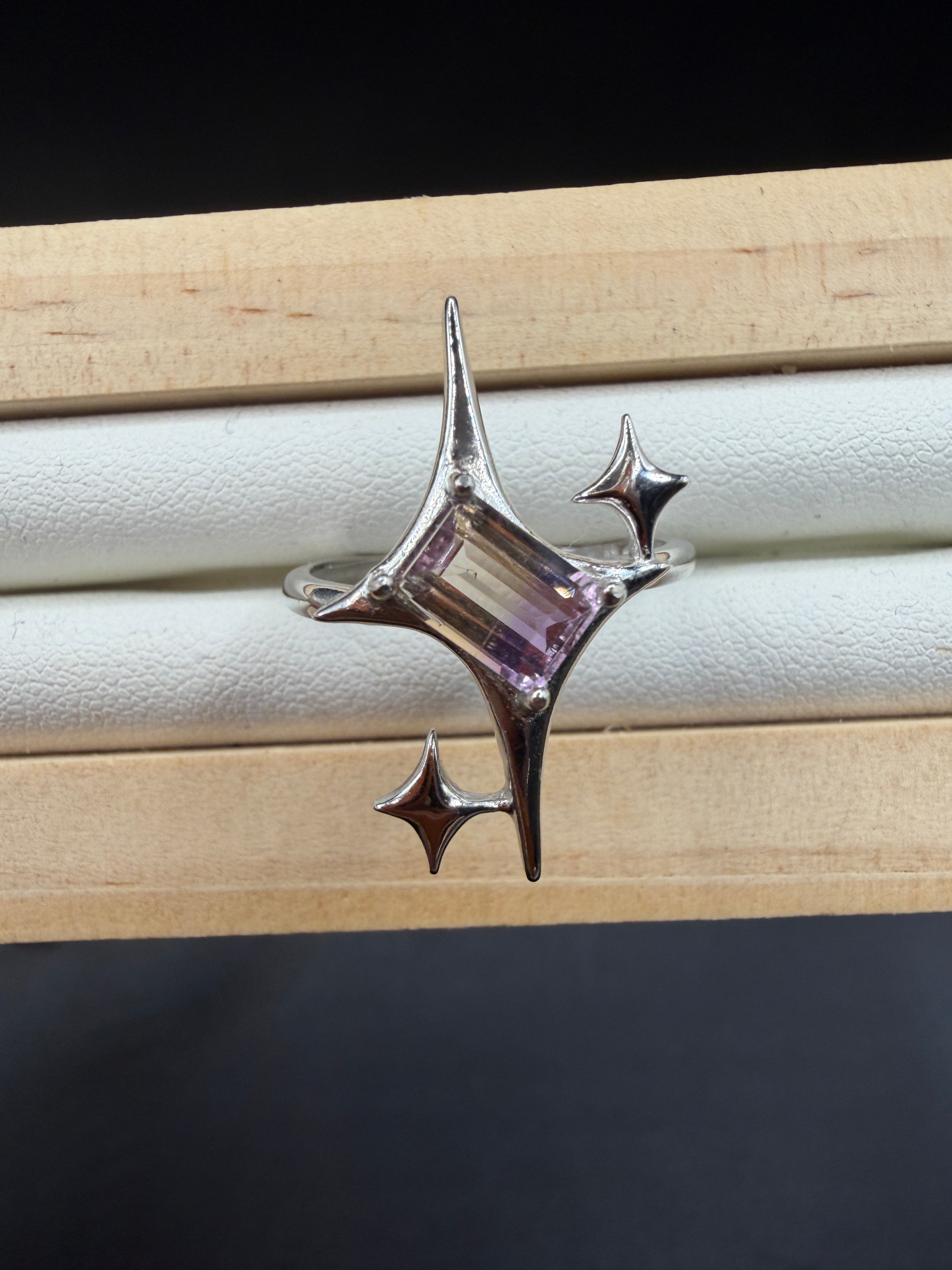Ametrine Signature Star Ring