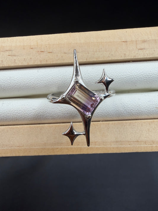 Ametrine Signature Star Ring