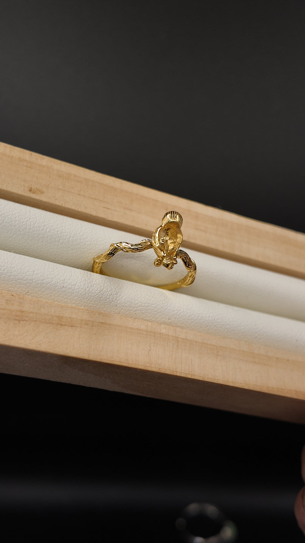 Citrine Bird Ring