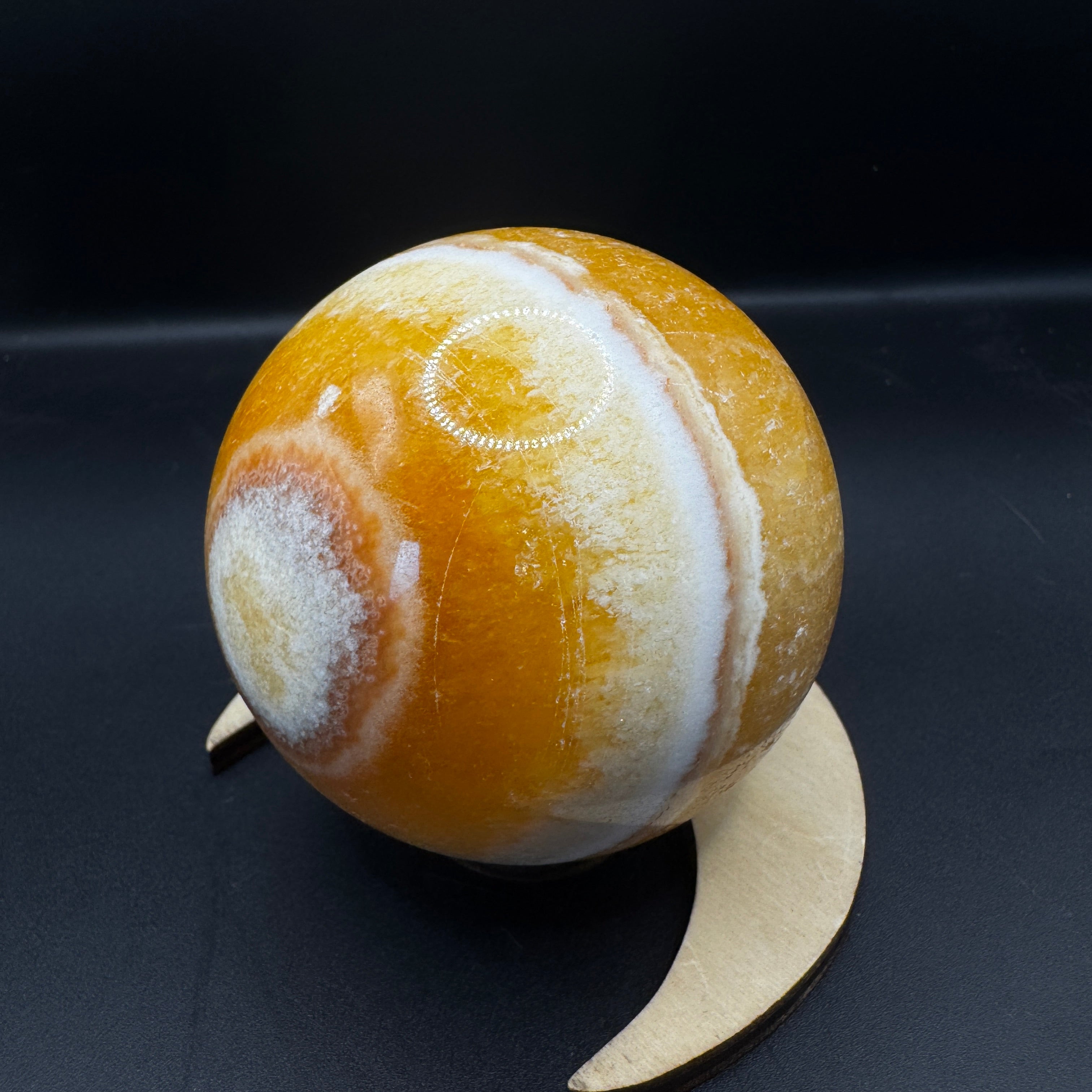 Orange Calcite Sphere