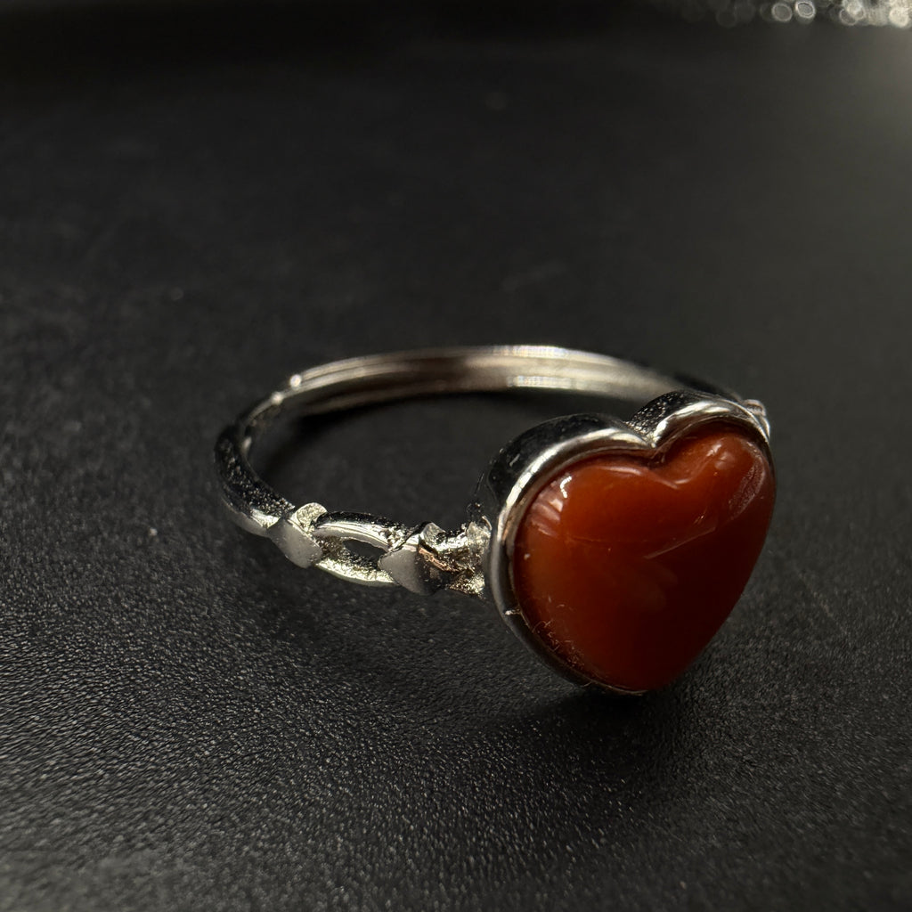Carnelian S925 Adjustable Ring