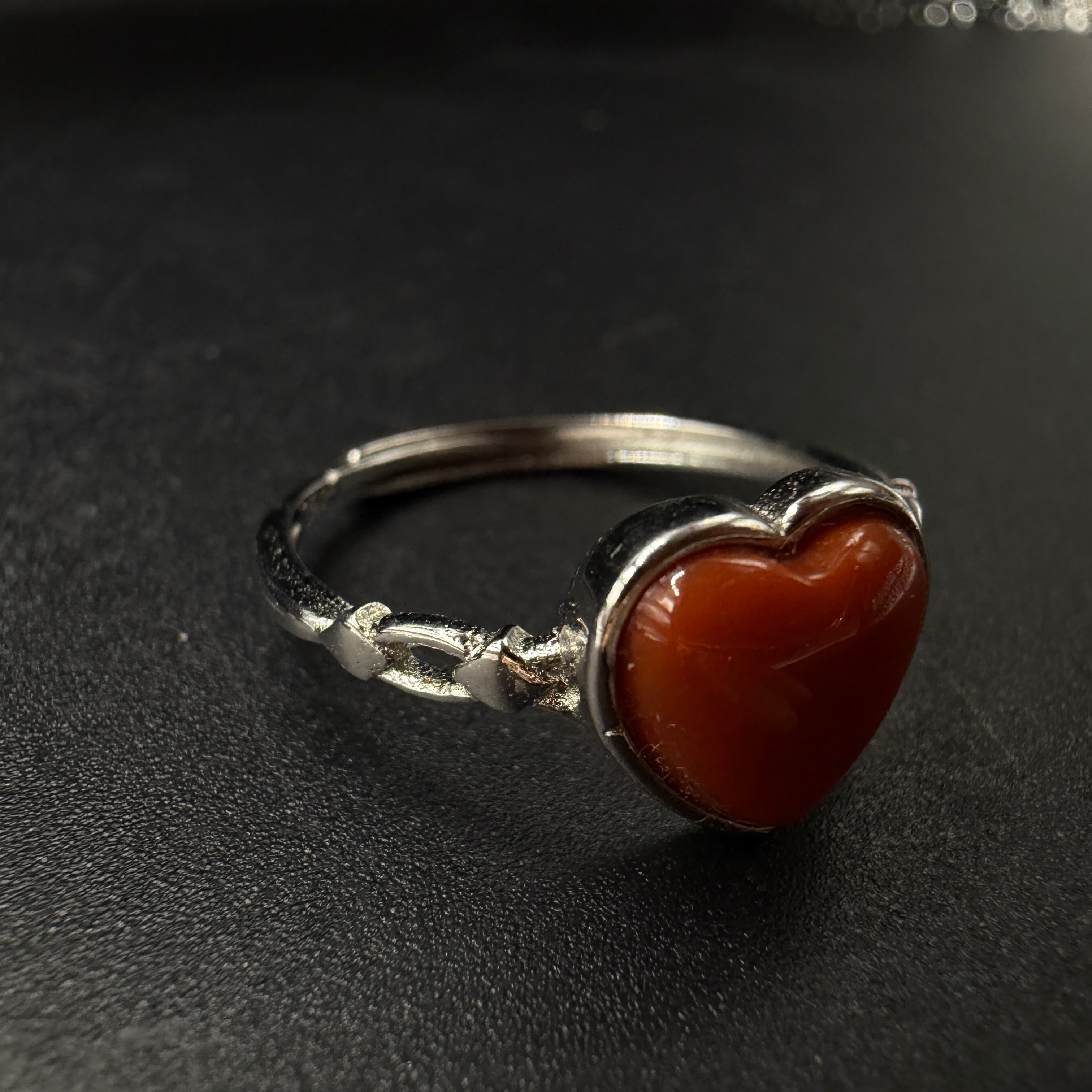 Carnelian S925 Adjustable Ring