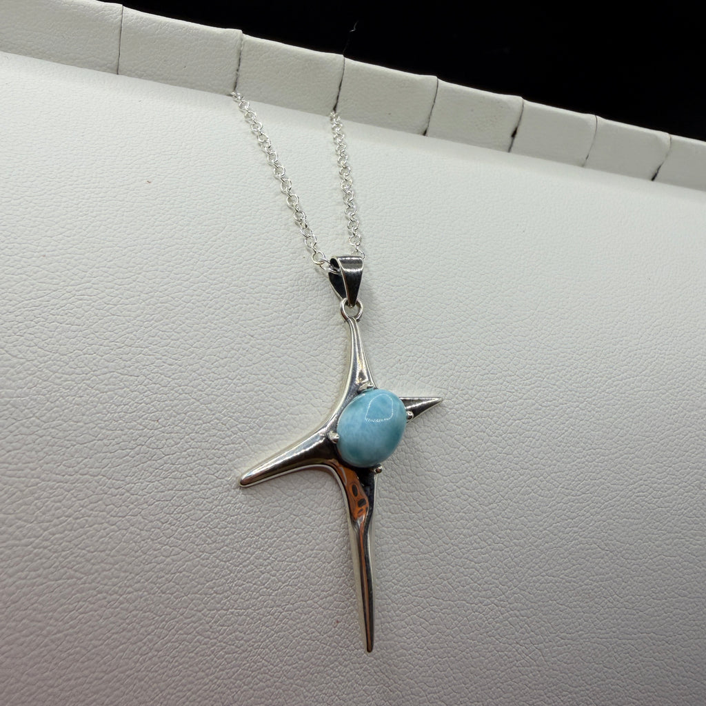Larimar Star S925 Necklace