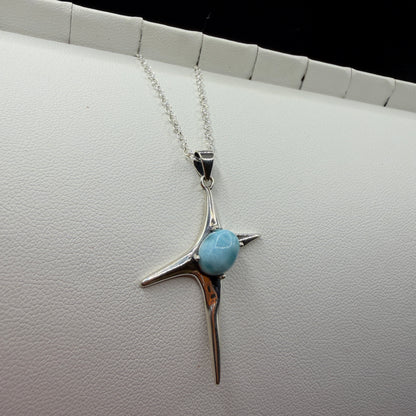 Larimar Star S925 Necklace