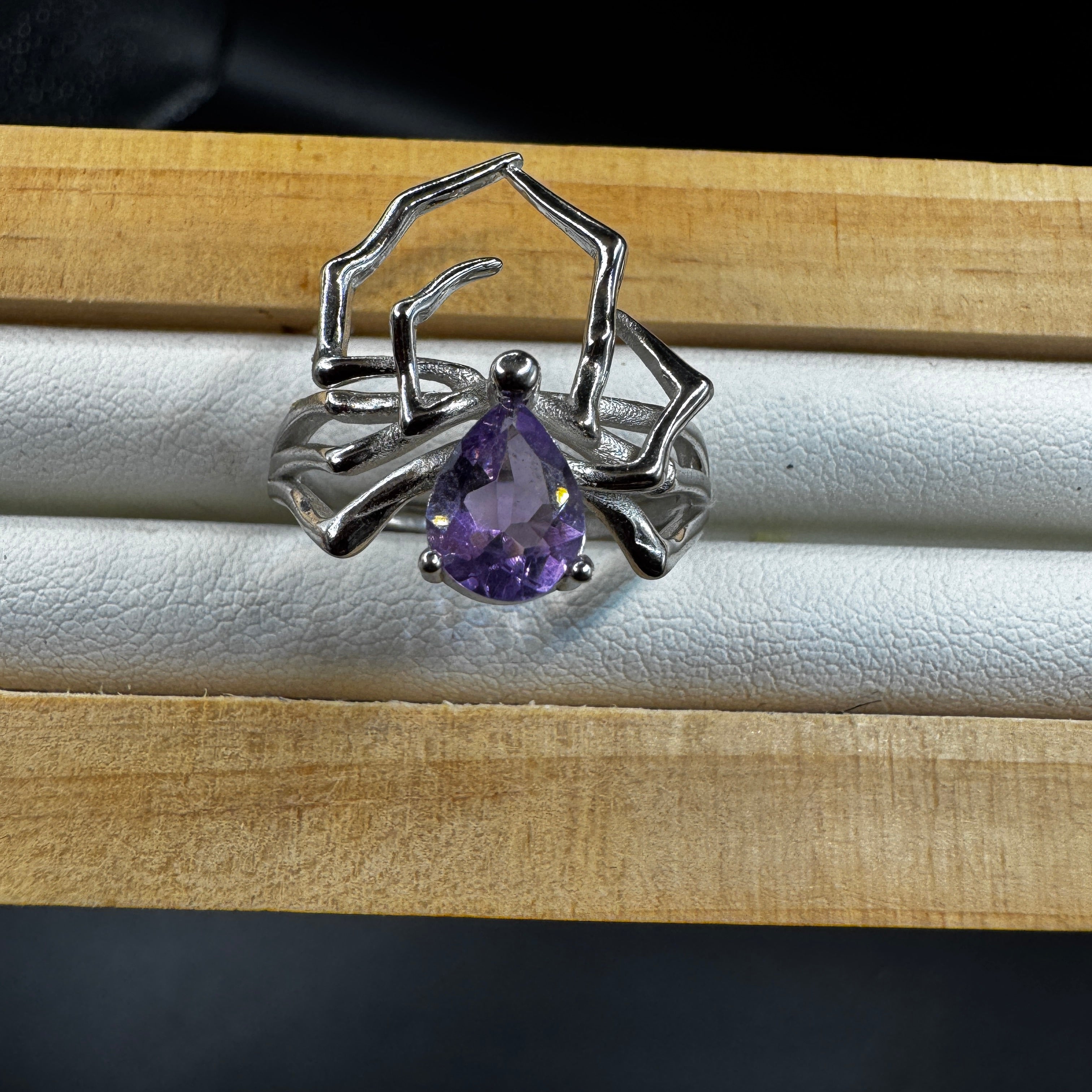 Amethyst S925 Halloween Ring
