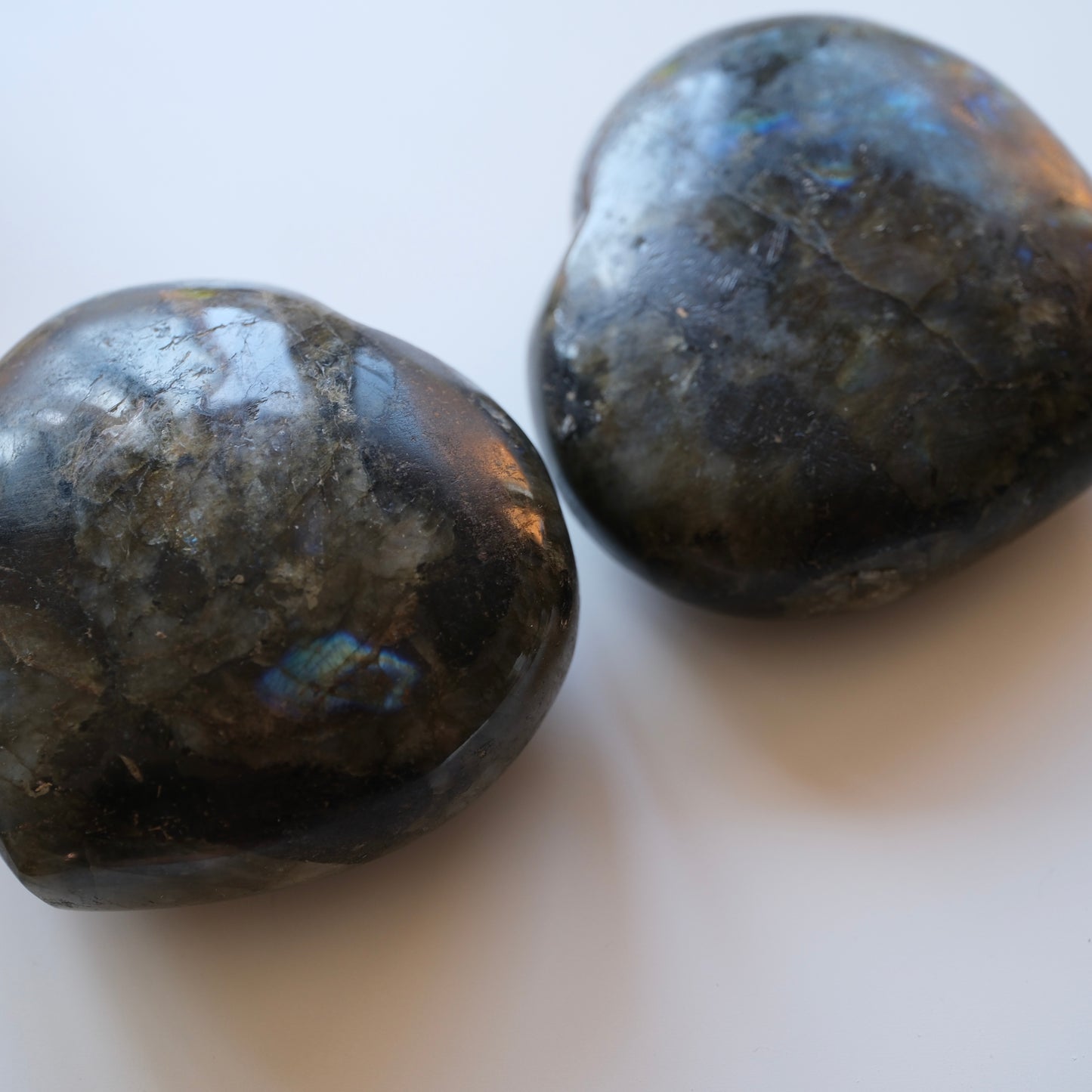 Large Labradorite Puffy Heart