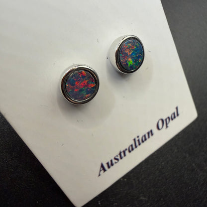 Australian Boulder Opal S925 Earrings