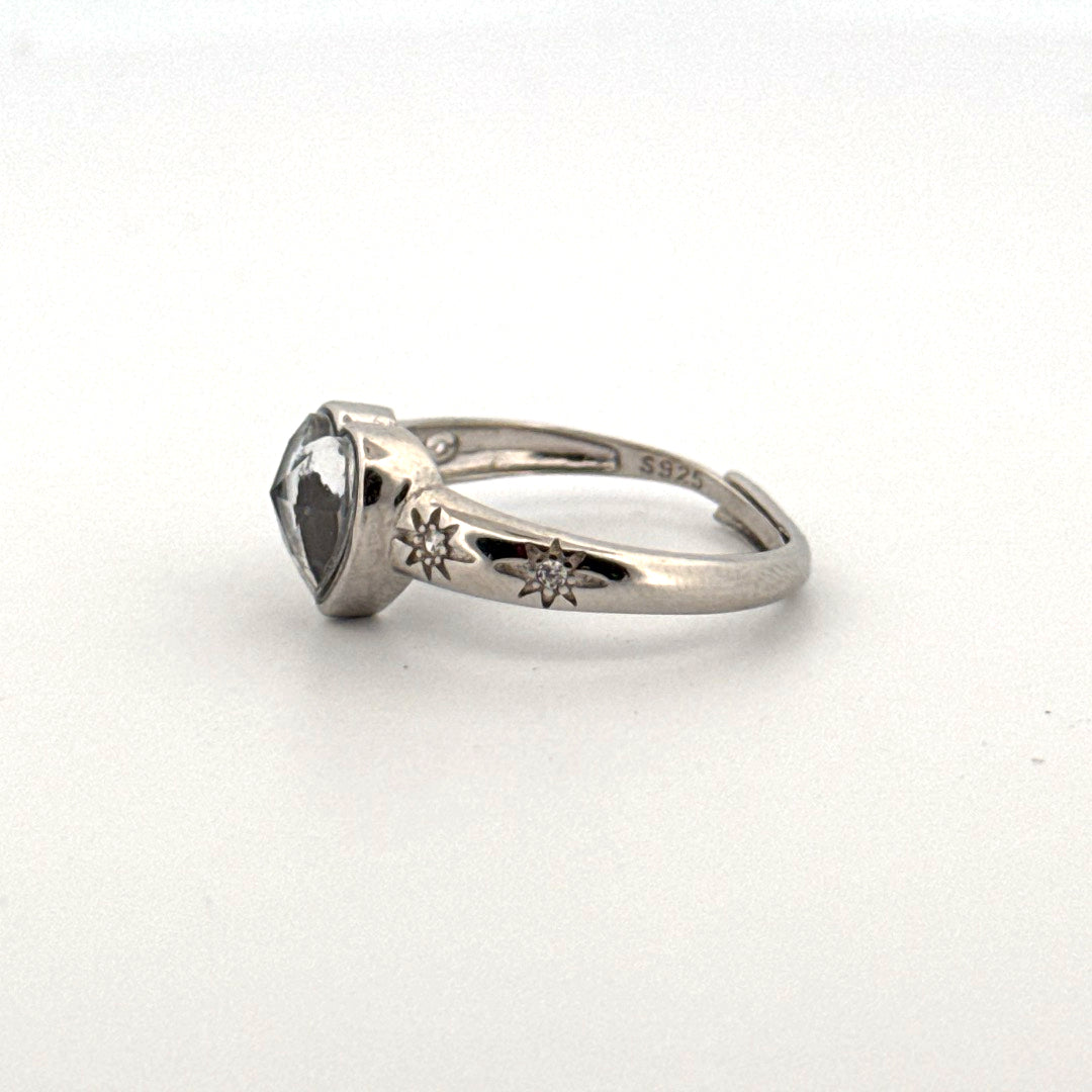 Muonionalusta Heart S925 Adjustable Ring