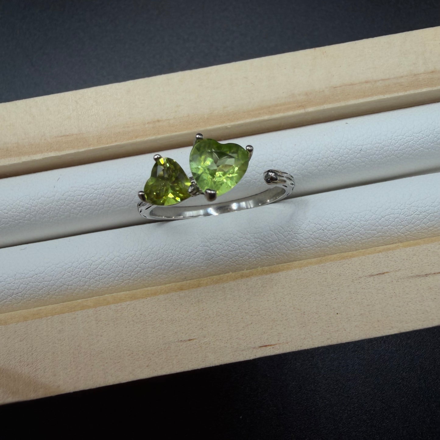 Peridot S925 Adjustable Ring