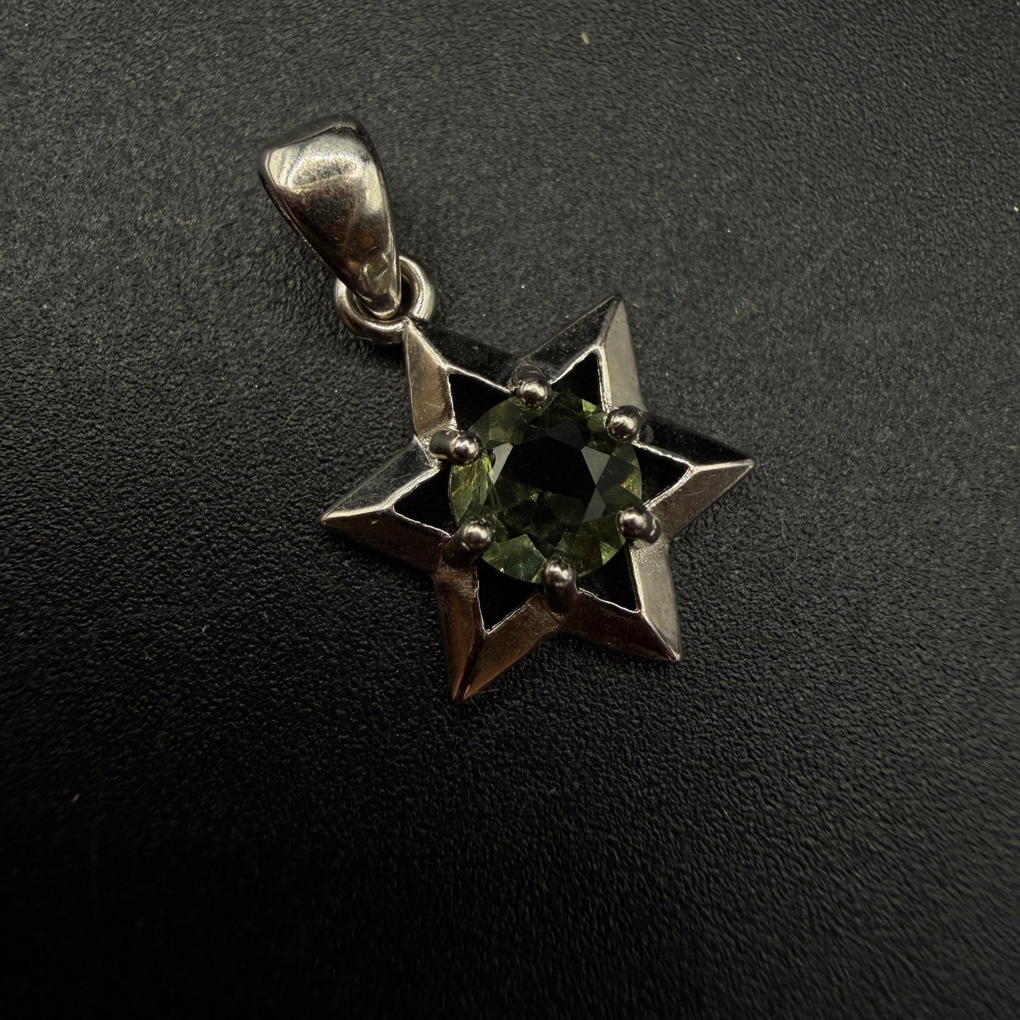 Moldavite Star Certified S925 Necklace