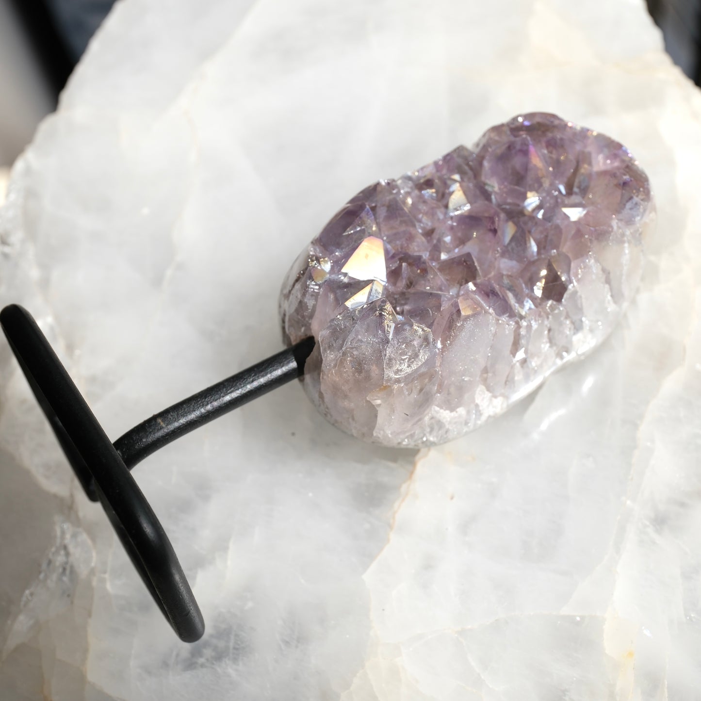 Aura Amethyst Cluster On Stand - Brazil