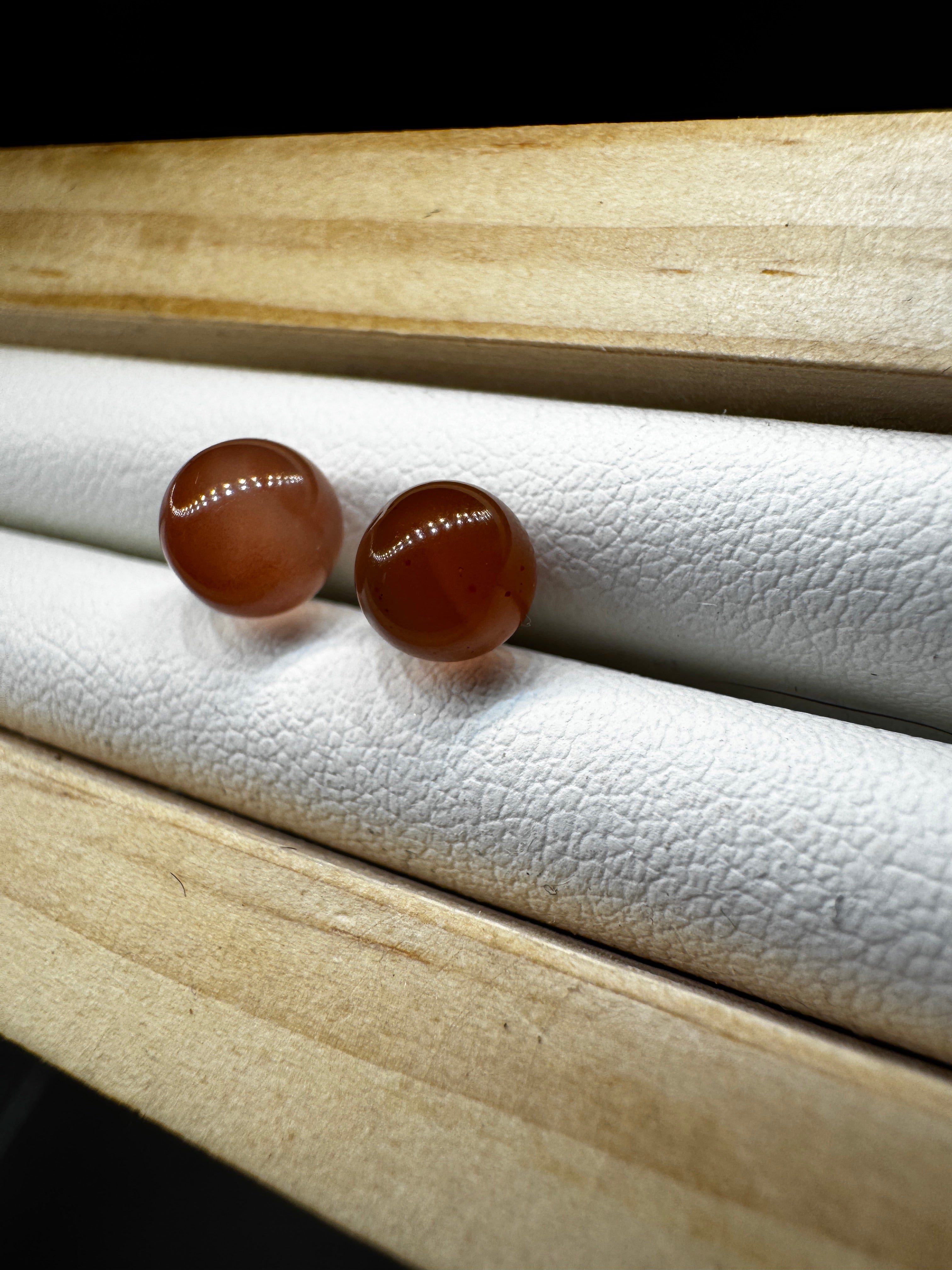 Carnelian Stud Earrings