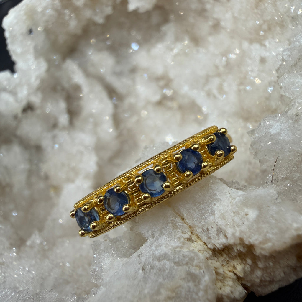 Sapphire S925 Adjustable Ring