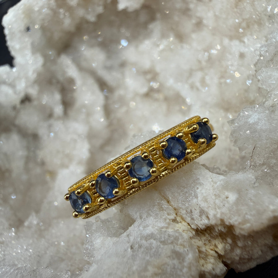 Sapphire S925 Adjustable Ring