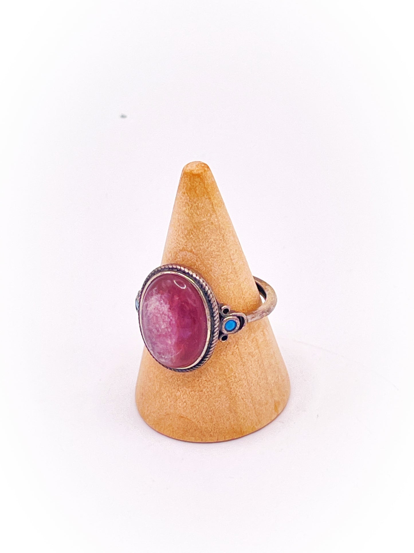 Lepidolite/ Purple Mica Ring S925