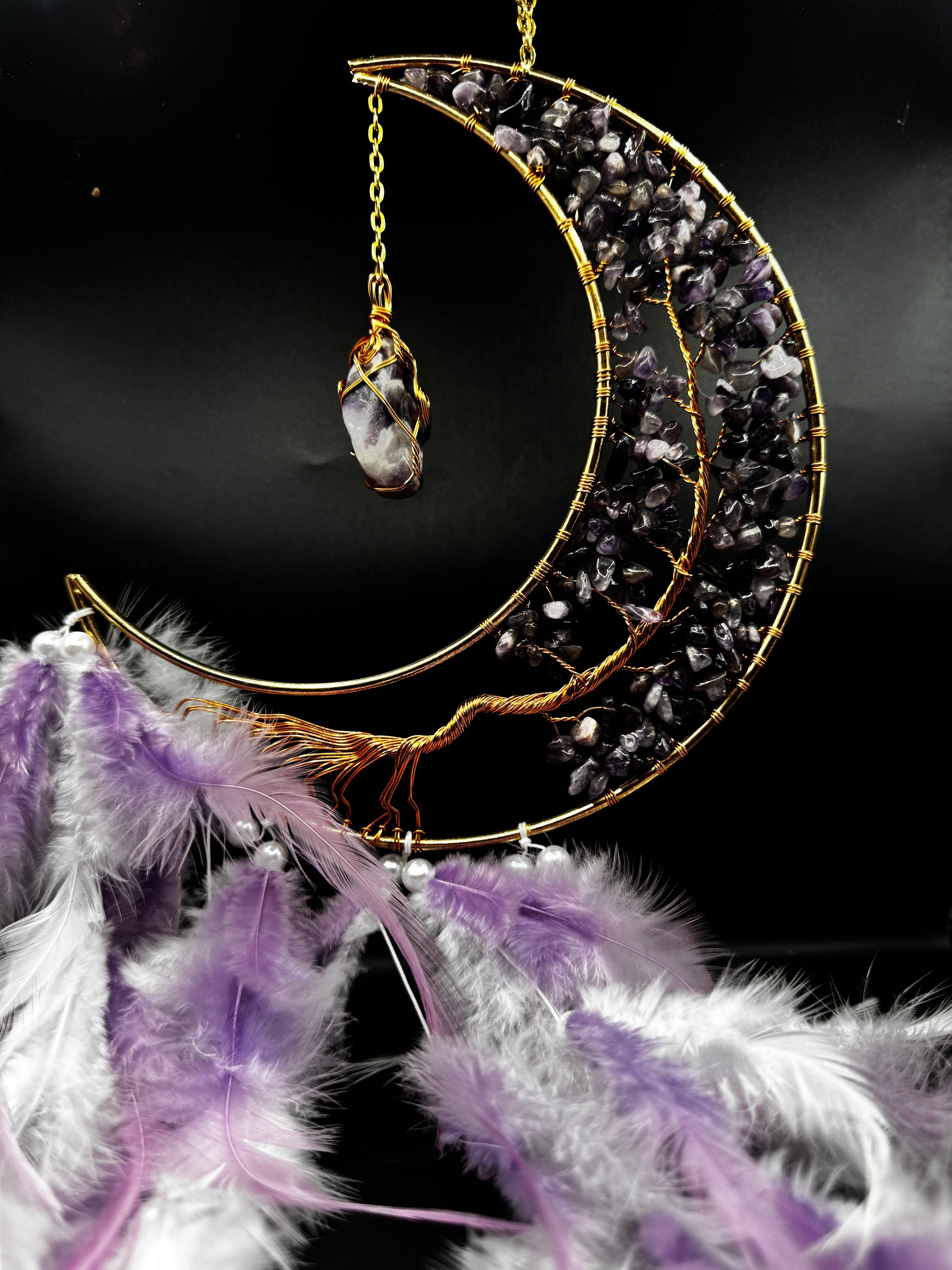 Amethyst Moon Dream Catcher