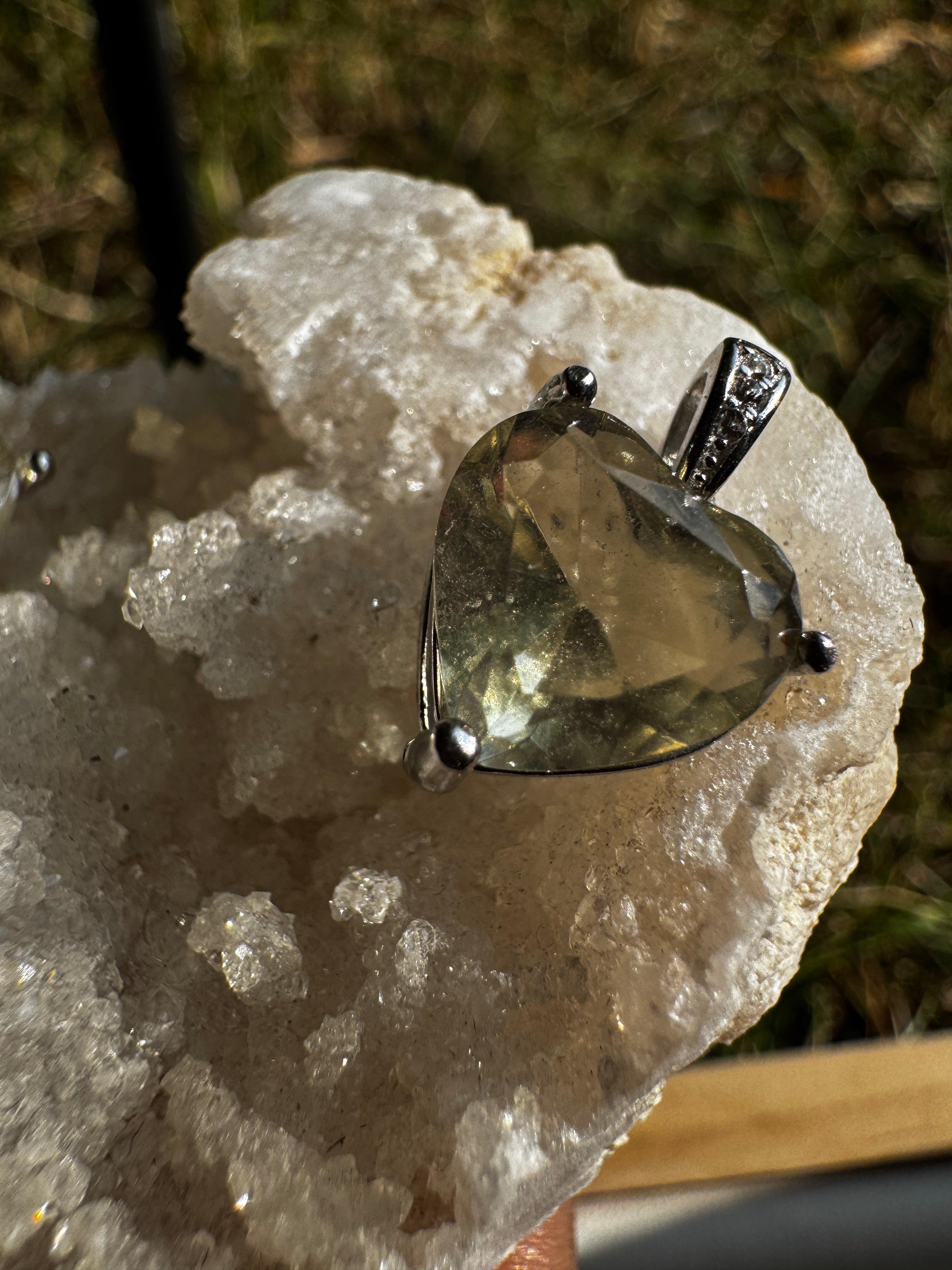 Libyan Desert Glass S925 Necklace