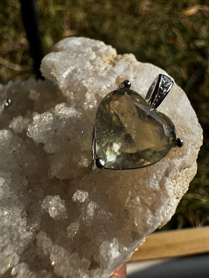 Libyan Desert Glass S925 Necklace