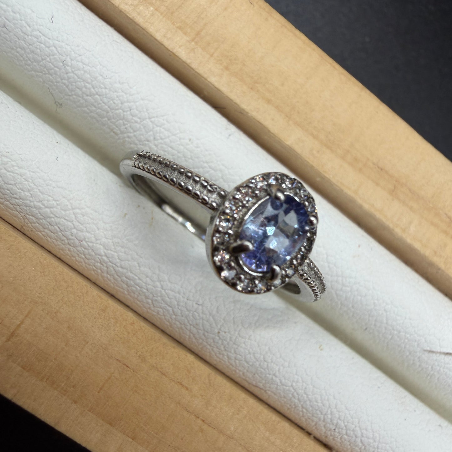 Tanzanite S925 Adjustable Ring