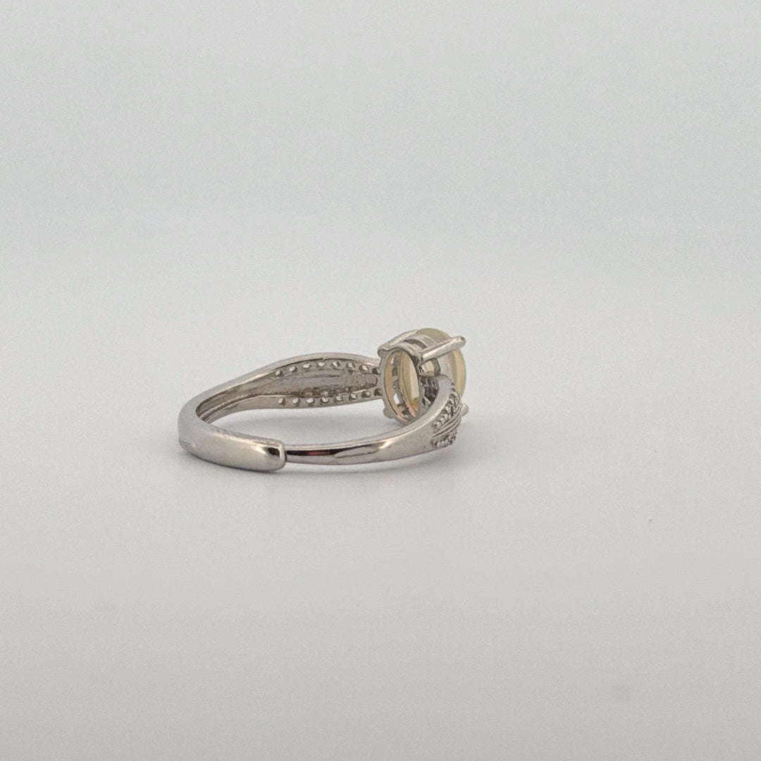 Opal S925 Adjustable Ring