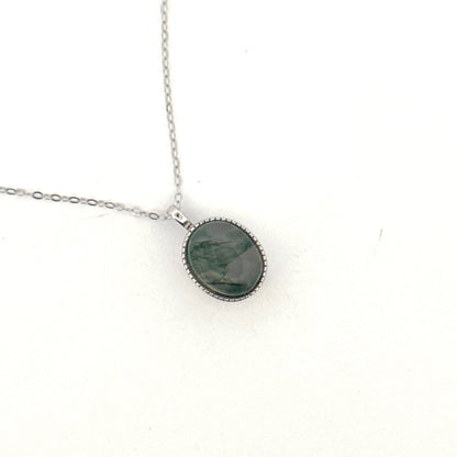 Moss Agate S925 Necklace