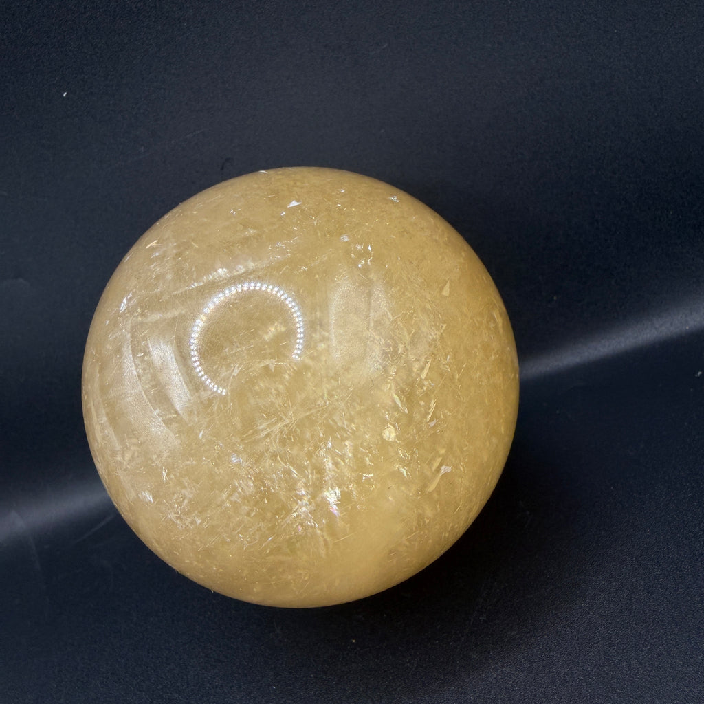 Honey Calcite Sphere