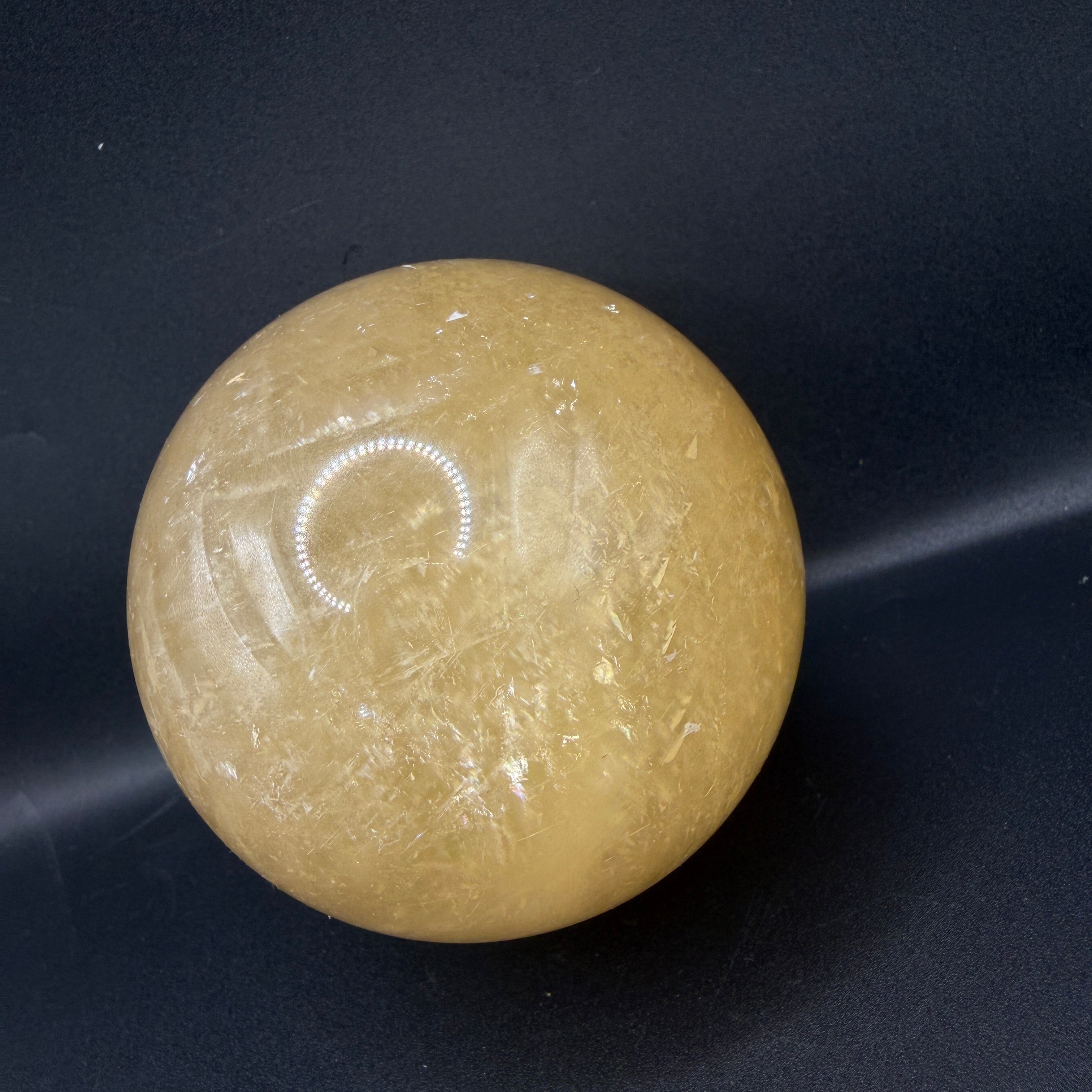 Honey Calcite Sphere
