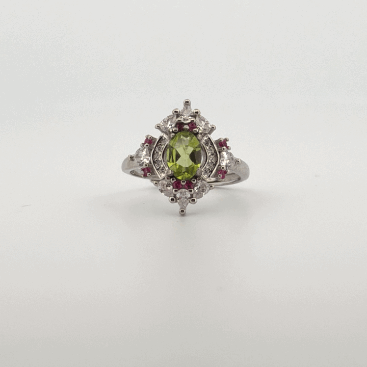 Peridot S925 Adjustable Ring