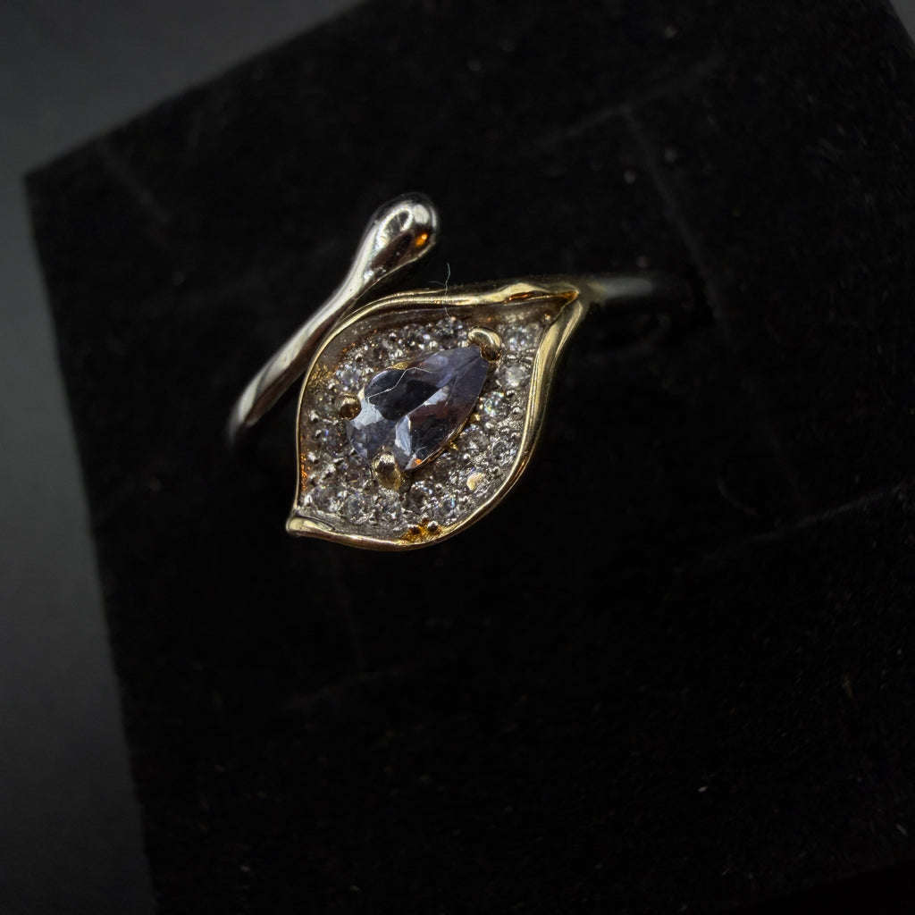 Tanzanite Snake S925 Adjustable Ring