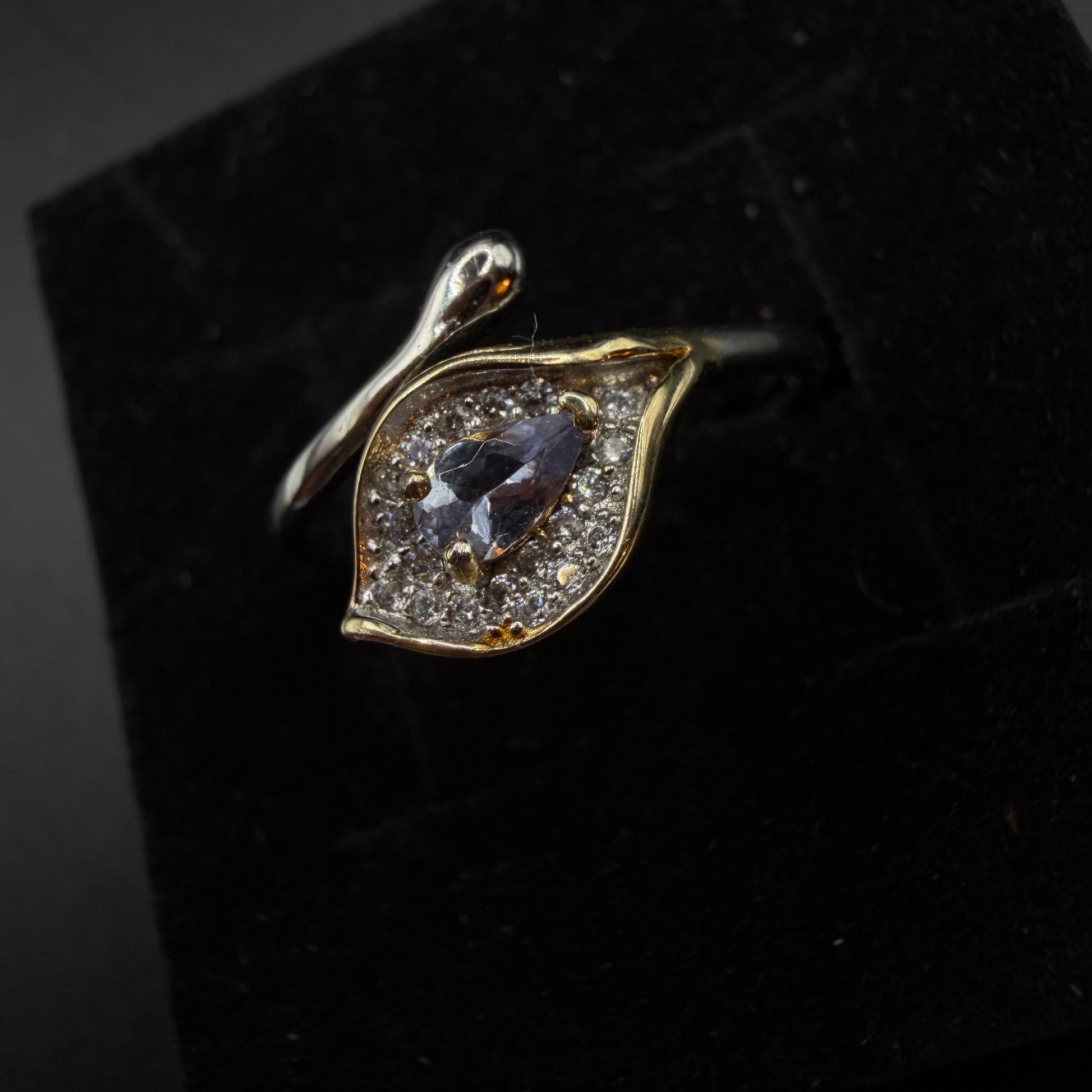 Tanzanite Snake S925 Adjustable Ring