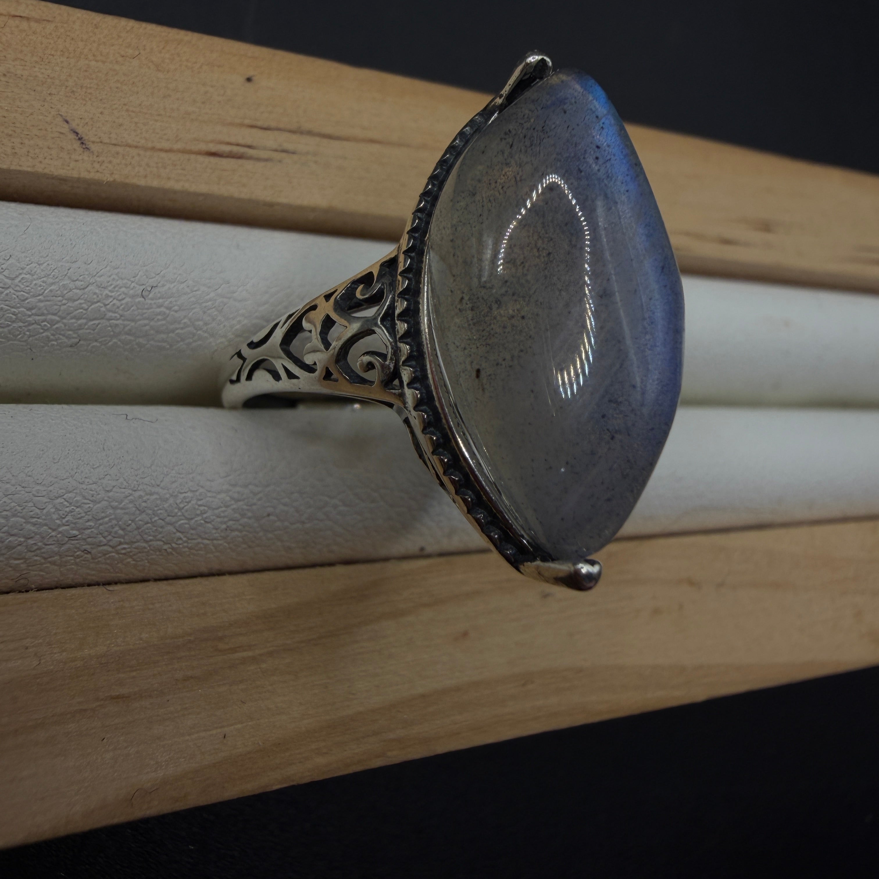 Labradorite S925 Adjustable Ring