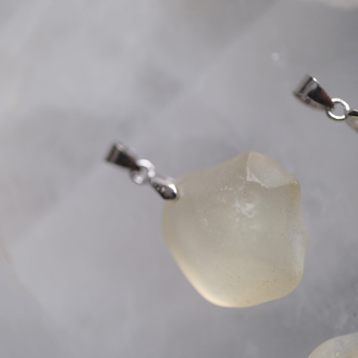 Libyan Desert Glass Raw S925 Necklace