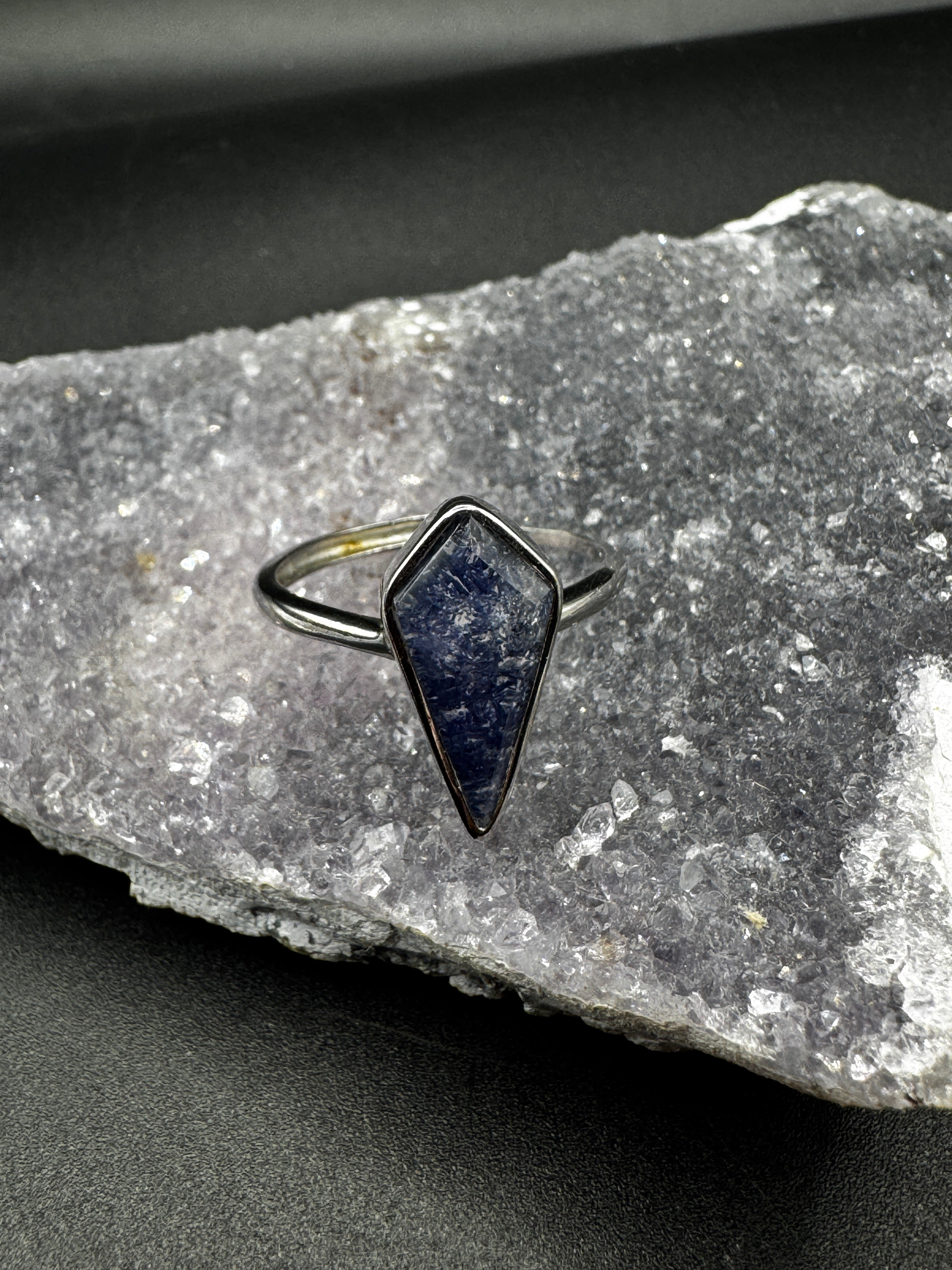 Dumortierite S925 Adjustable Certified Ring