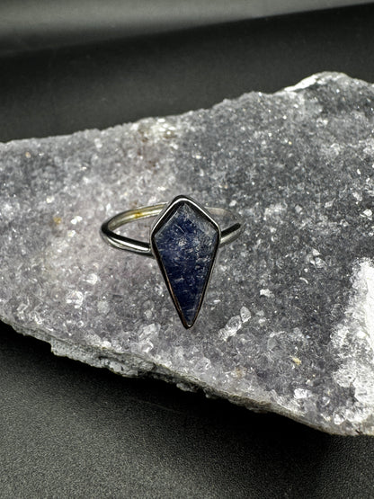 Dumortierite S925 Adjustable Certified Ring