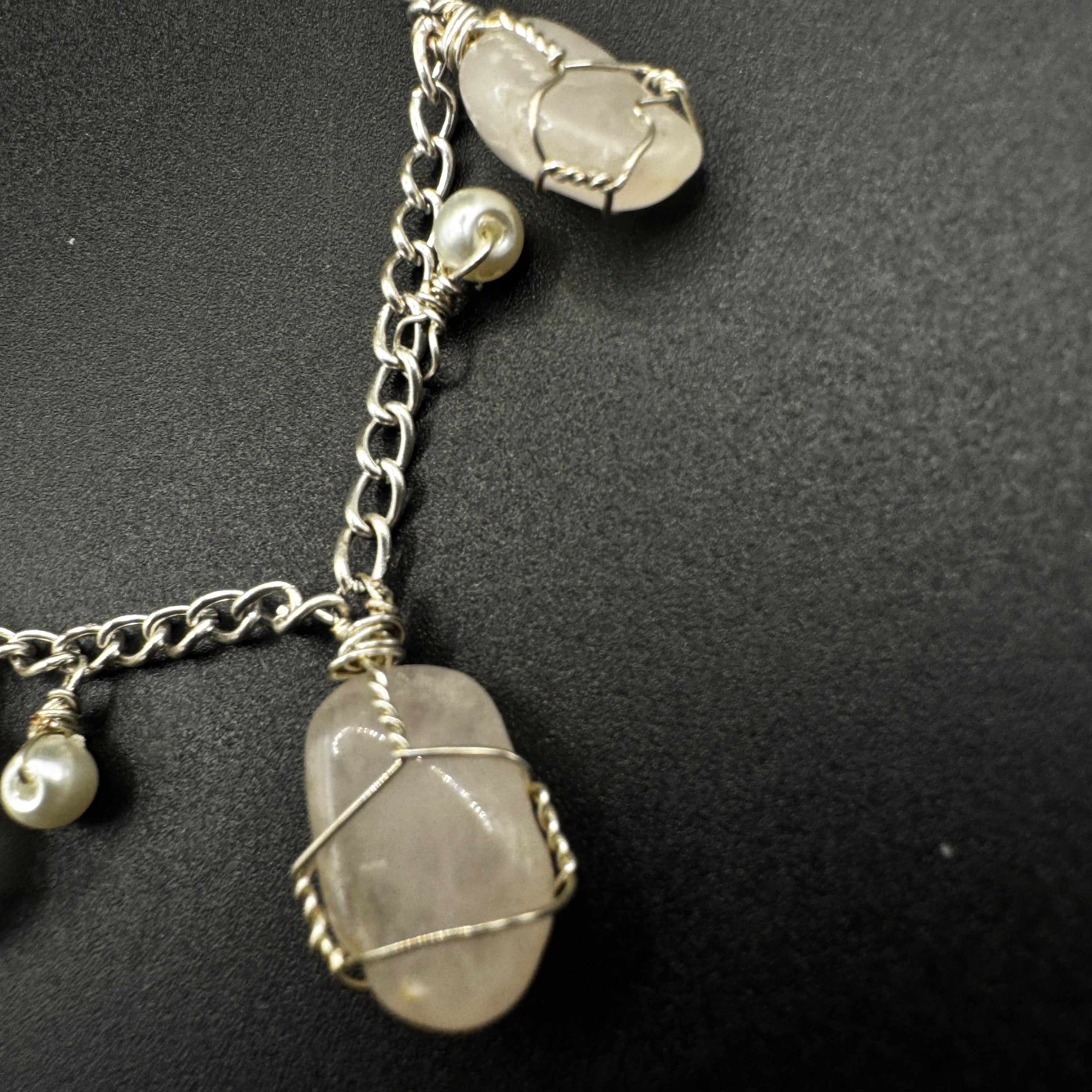 Handmade Rose Quartz Choker