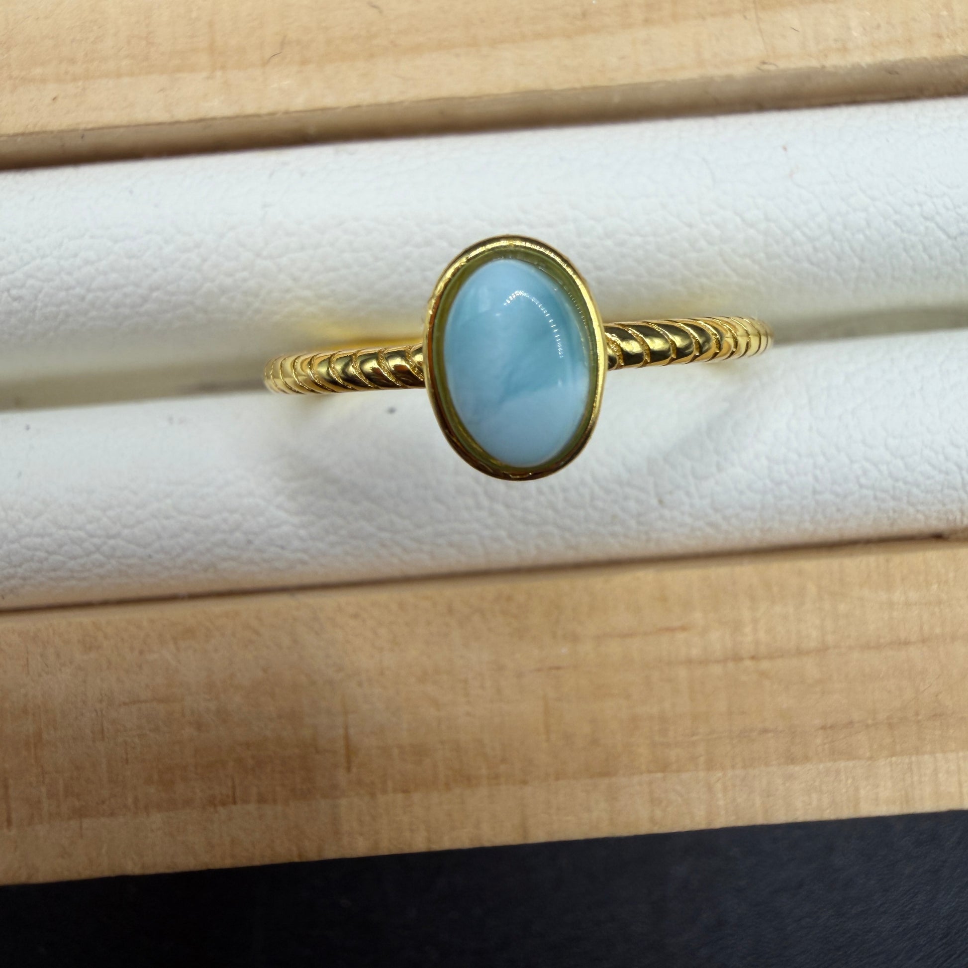 Larimar S925 Adjustable Ring