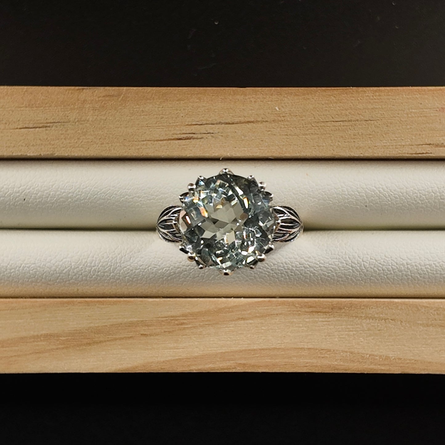 Prehnite S925 Adjustable Ring