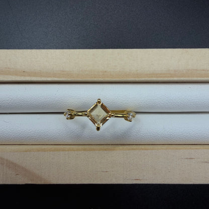 Citrine S925 Adjustable Ring