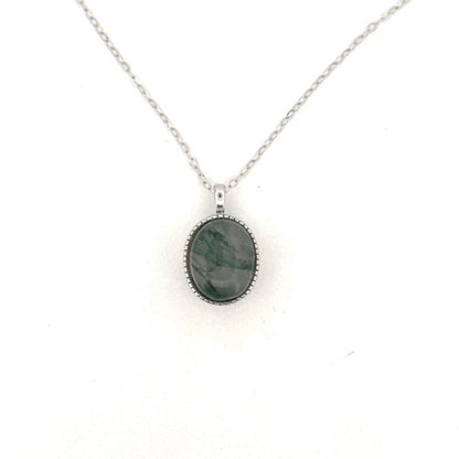 Moss Agate S925 Necklace