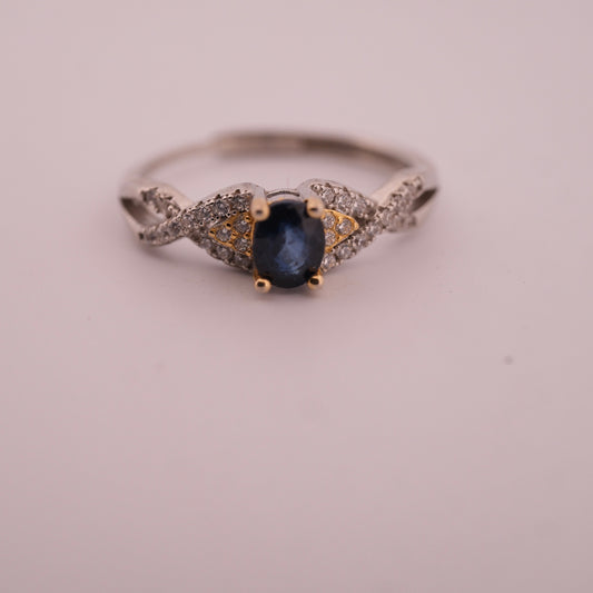Iolite Eye S925 Adjustable Ring