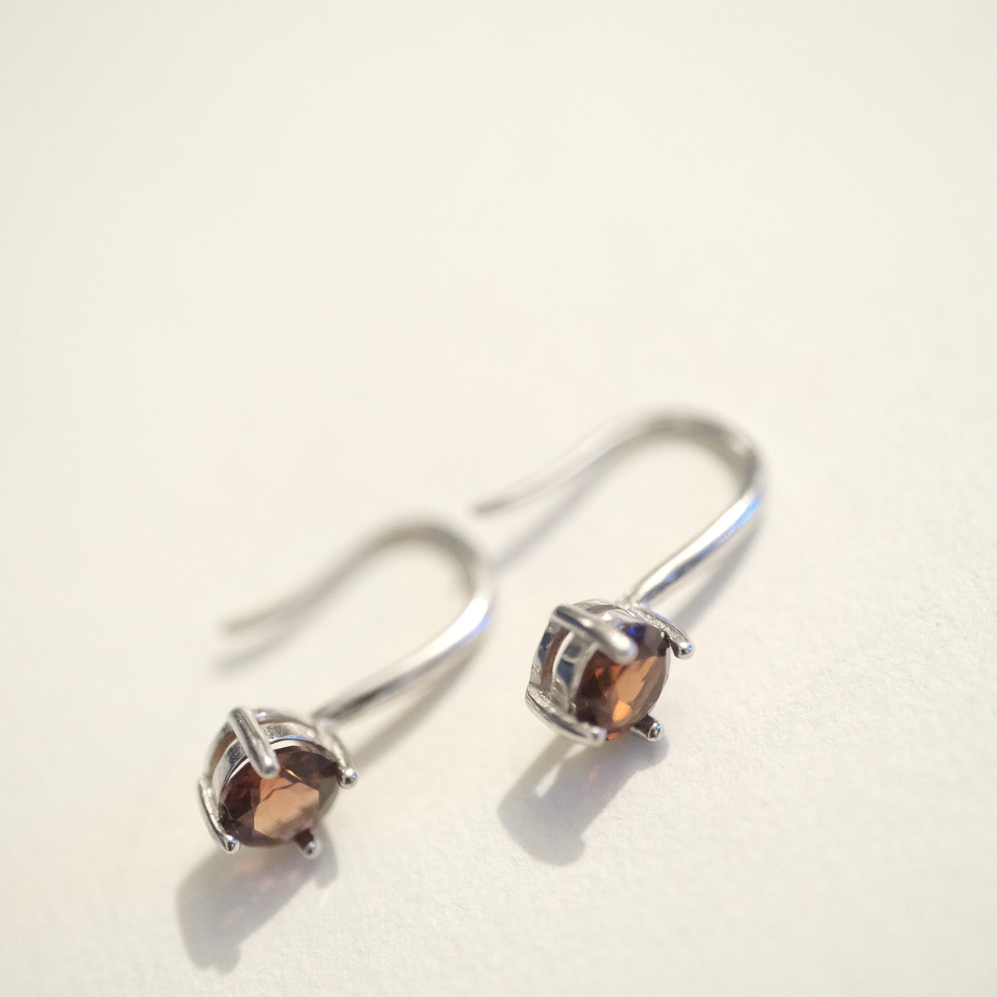 Garnet Hook S925 Earrings