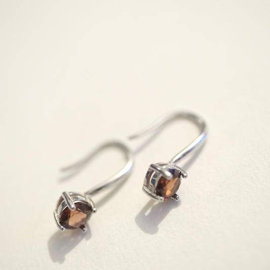 Garnet Hook S925 Earrings