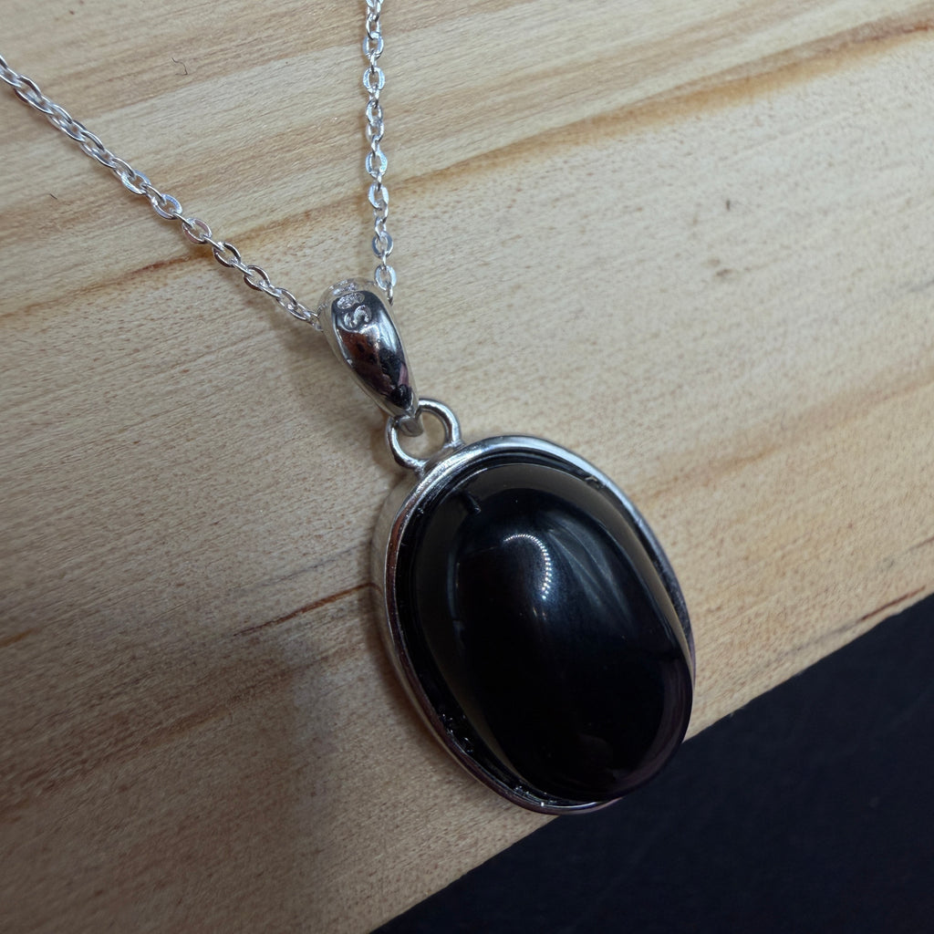 Obsidian S925 Necklace
