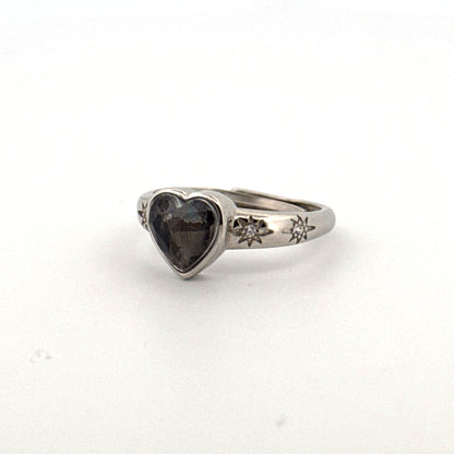 Muonionalusta Heart S925 Adjustable Ring